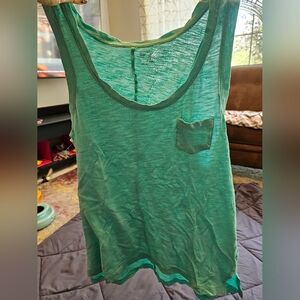 Gap Women's Teal Tank Top